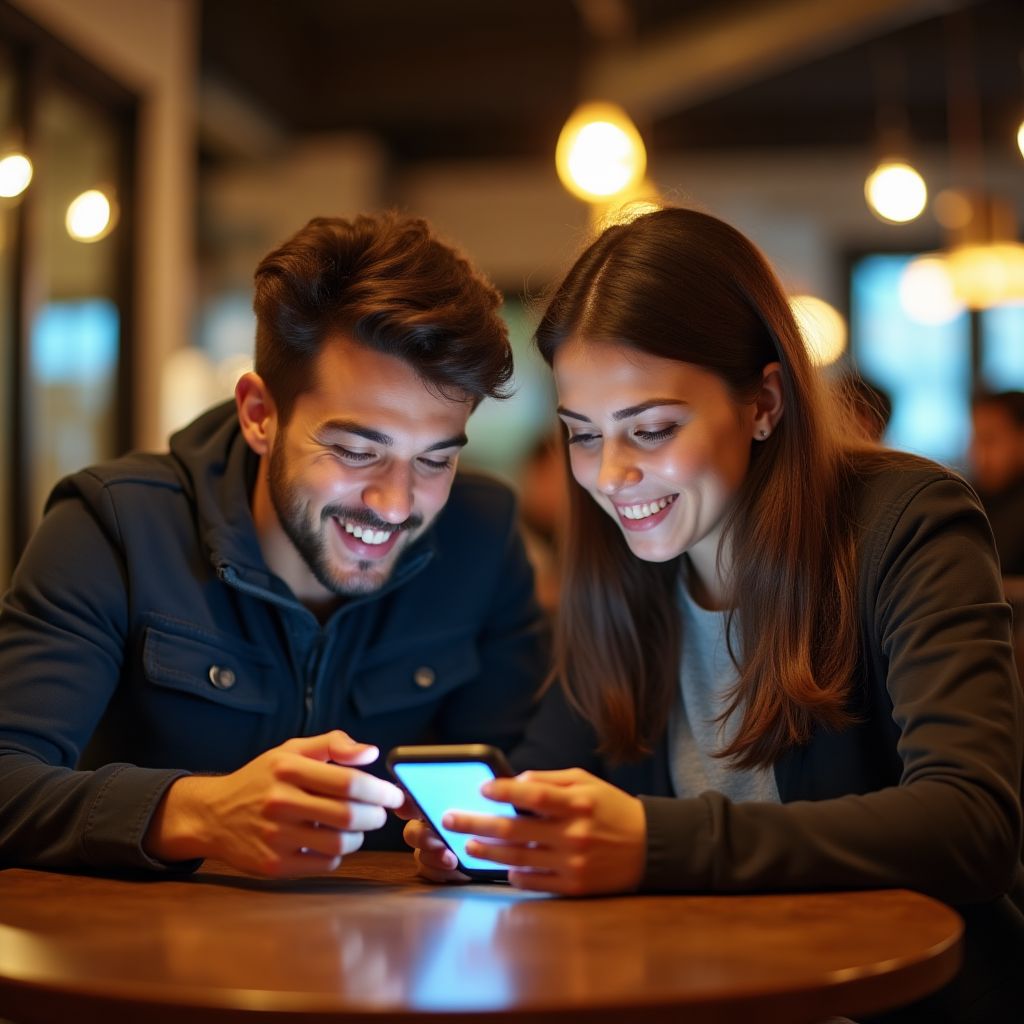 Jóvenes argentinos utilizando aplicaciones financieras